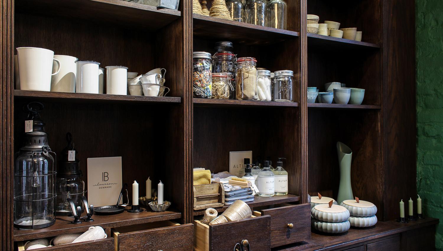 Old store shelves.