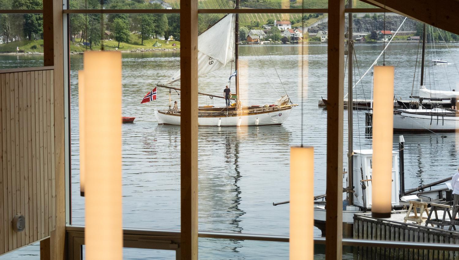 Get up close to maritime heritage with the new view over the fjord from the new visitor centre at the Hardanger Maritime Centre.