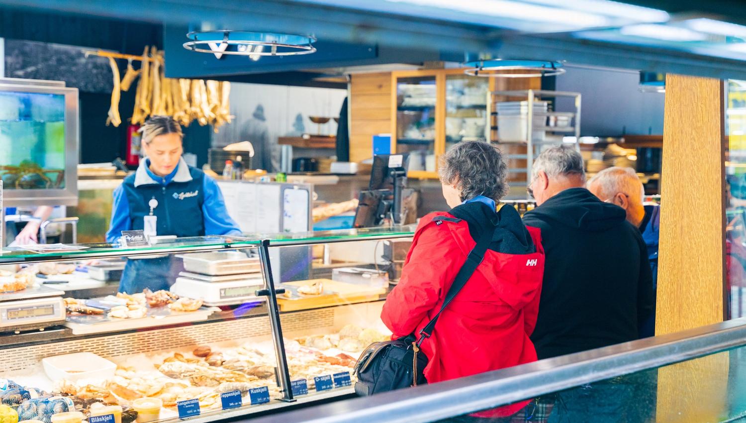 Mathallen på Fisketorget i Bergen