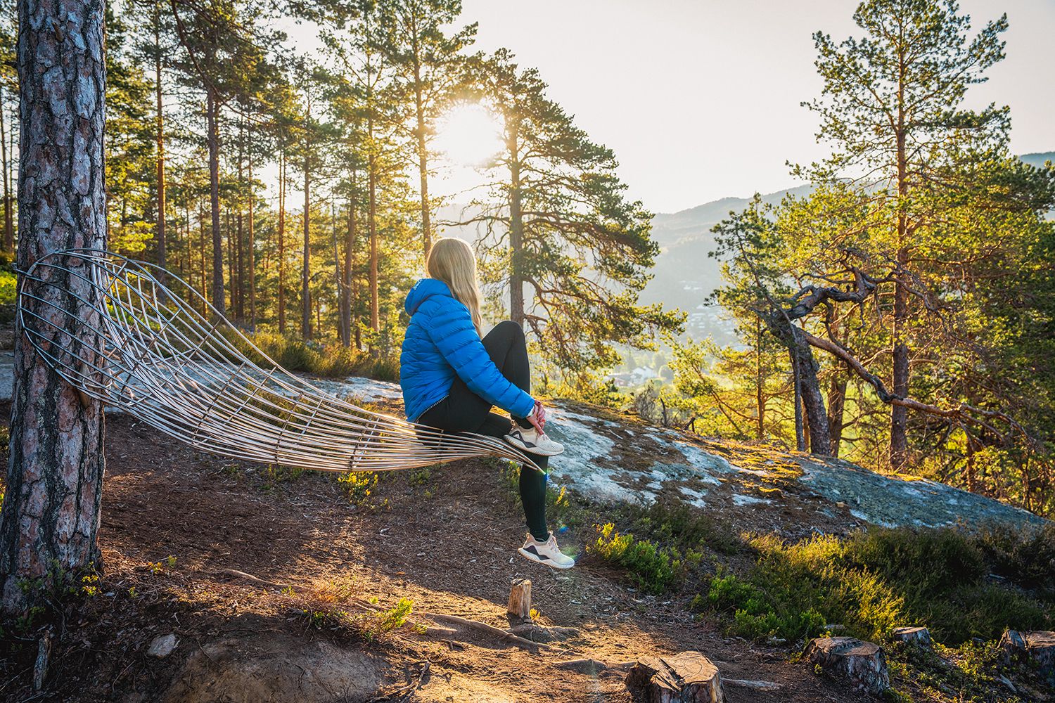 Girl enjoying the view from Hamaren.