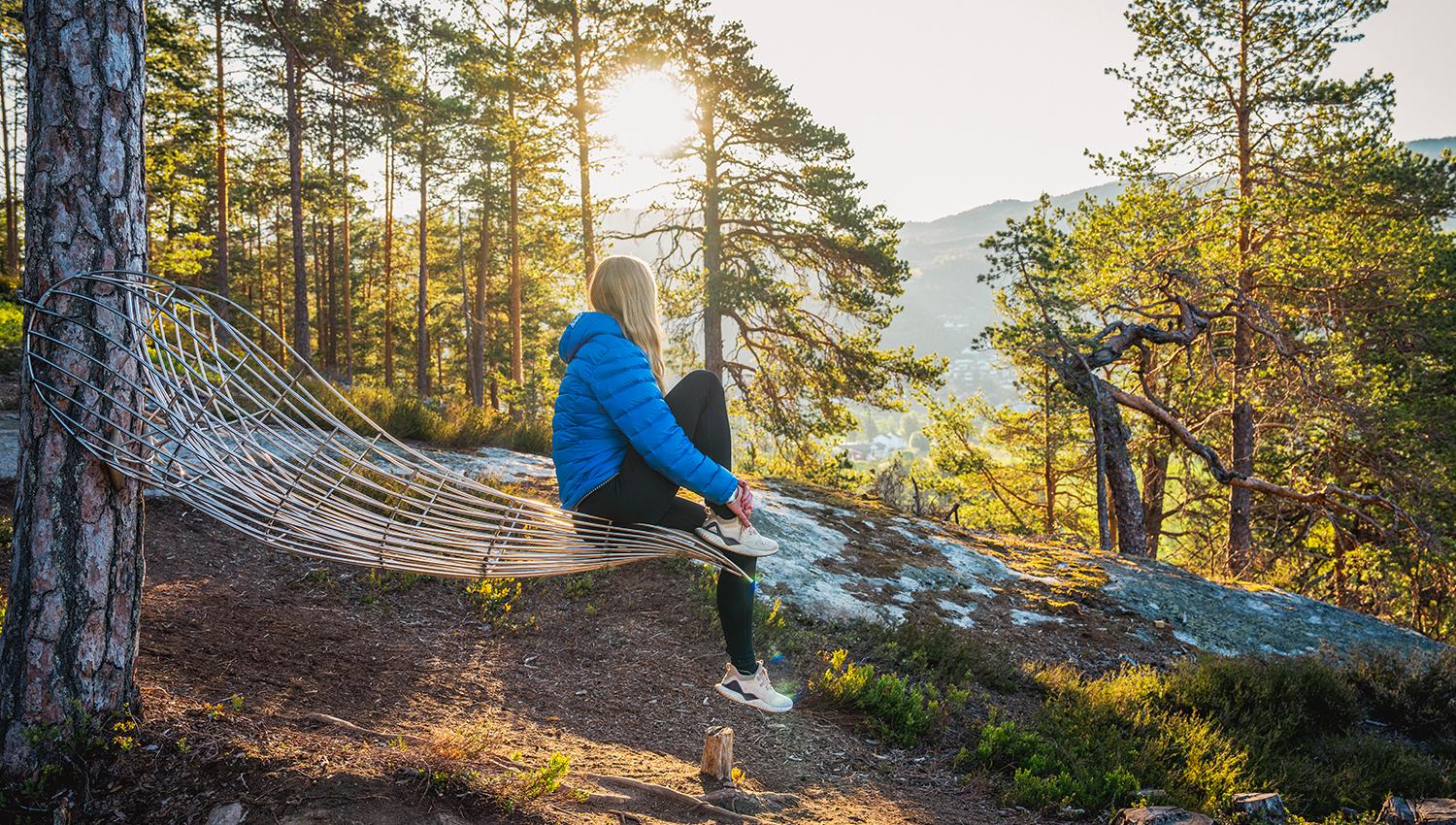 Girl enjoying the view from Hamaren.