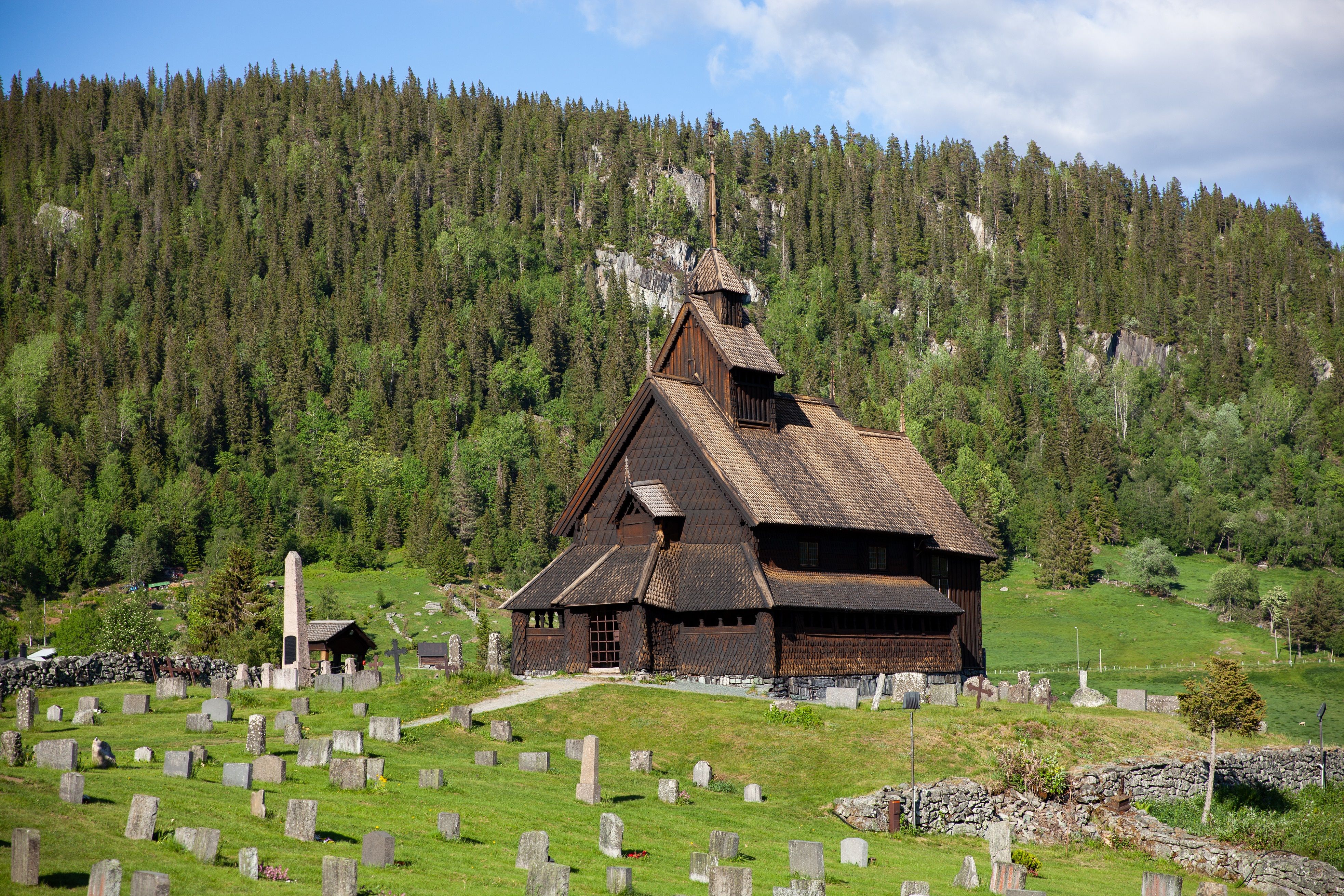 Stavkirke. Stave church. Eidsborg stavkyrkje, Vest-Telemark museum.