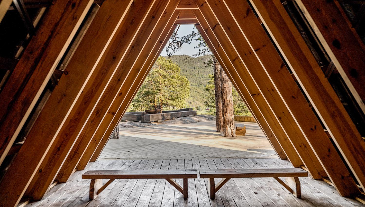 Interior Gapahuken.