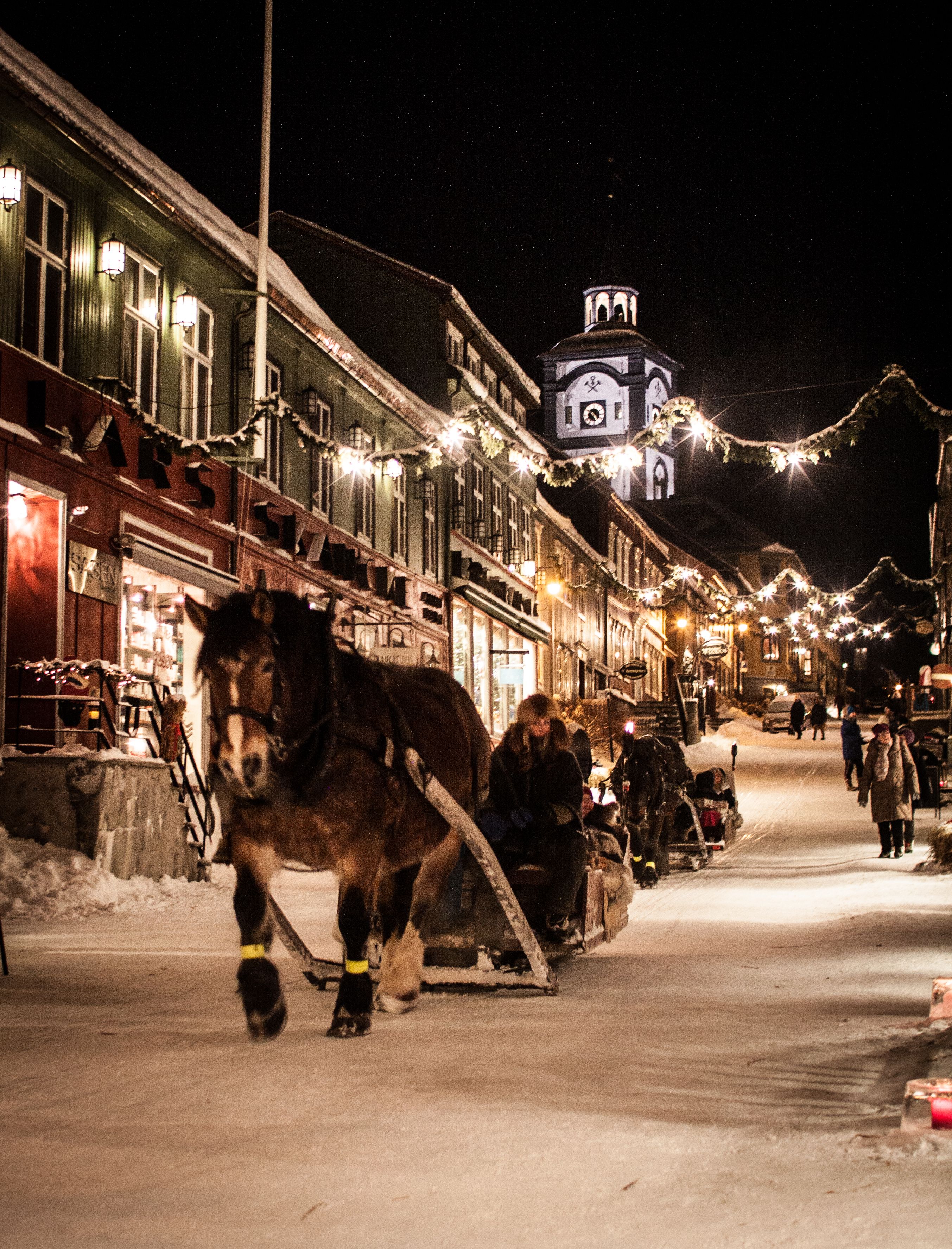 Kanefart- Vinter- Bergstadens Hotel- Røros