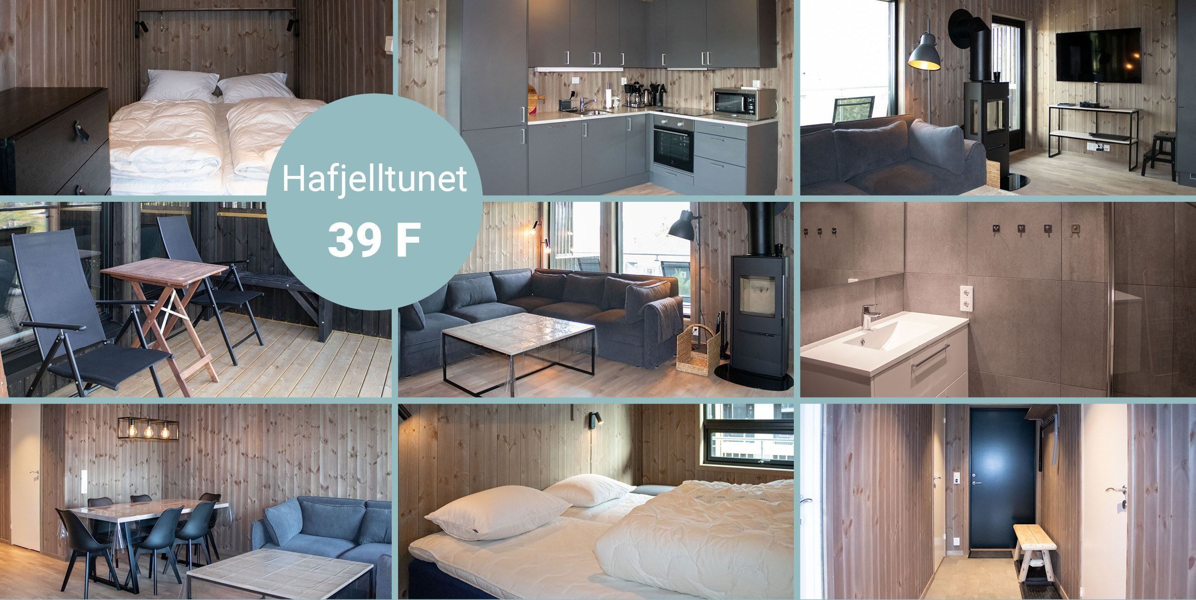 A collage of Hafjelltunet 39F.