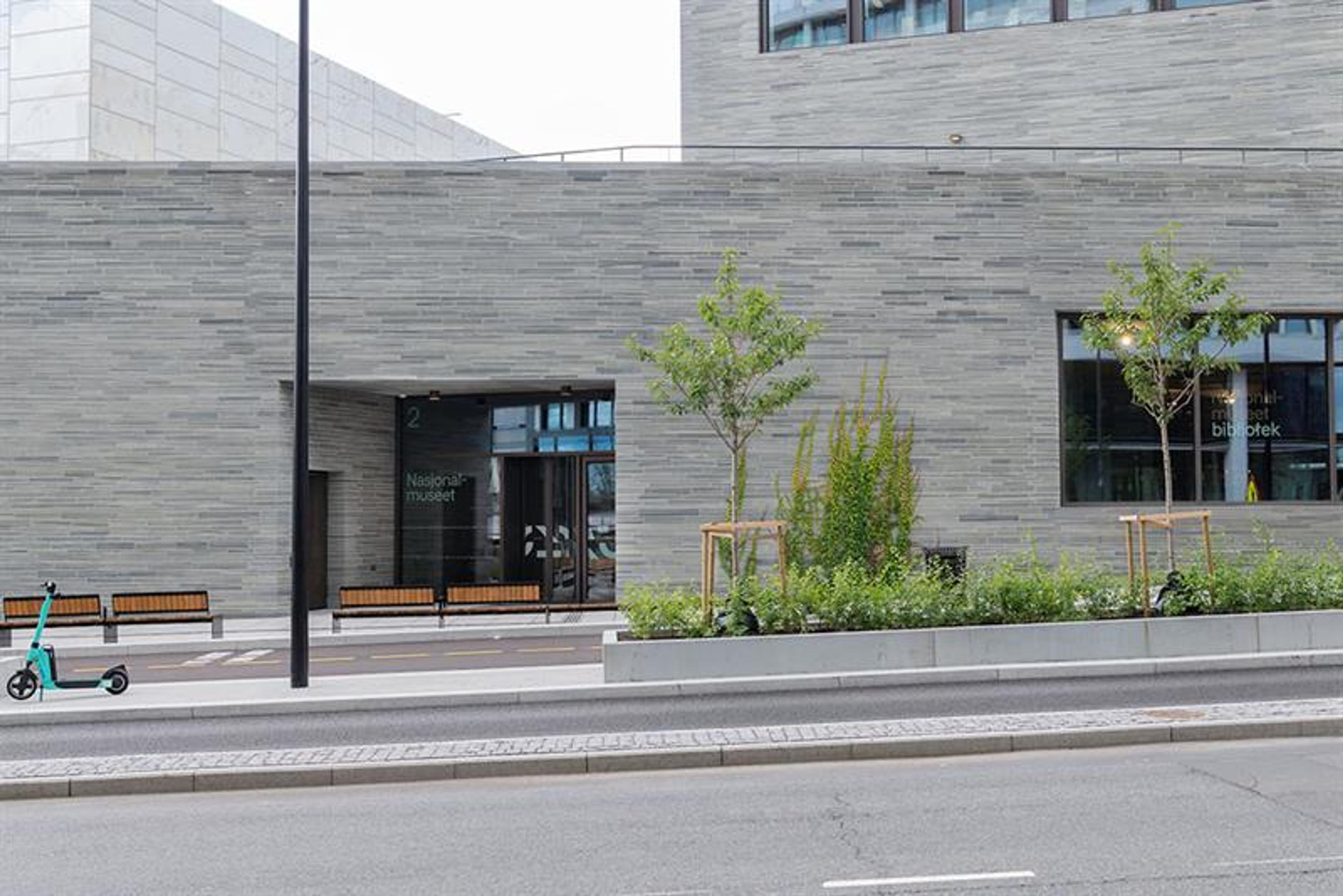 Entrance of the National Museum's library at Vestbanen