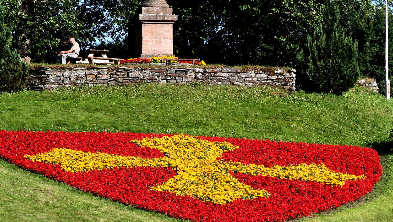 Stiklestad Nasjonale Kultursenter - kommunevåpen i blomster