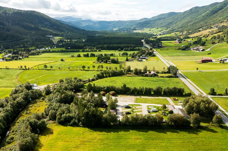 camping fra drone bildet
