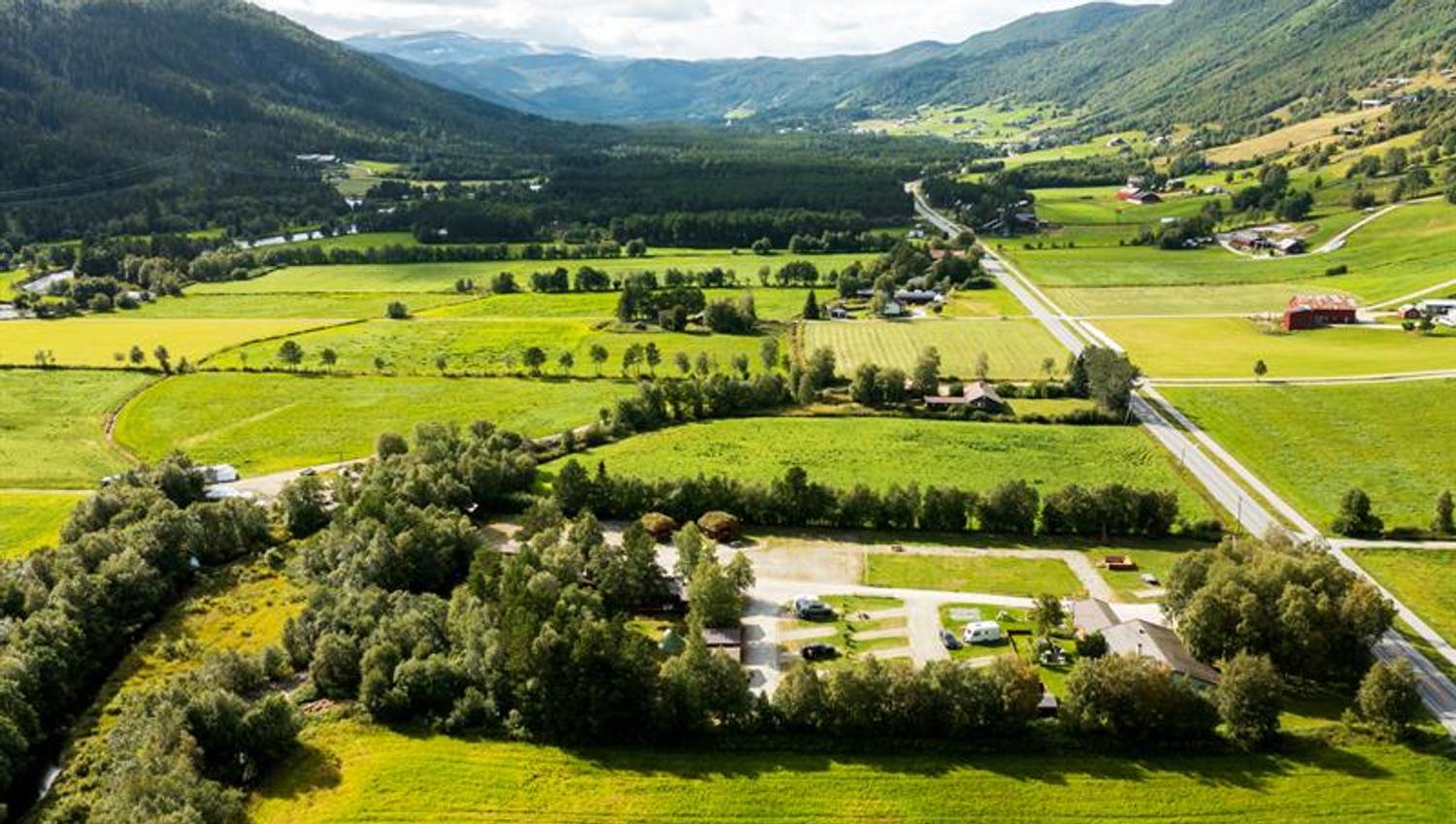 camping fra drone bildet