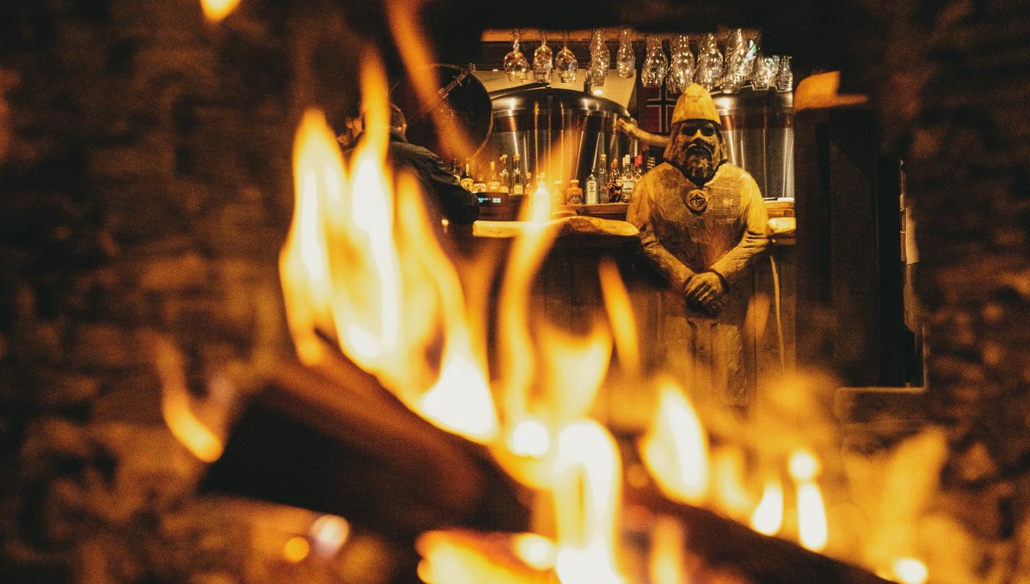 Aegir BrewPub fire place