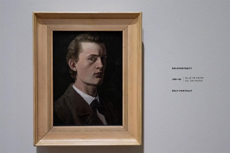 Selvportrett av Edvard Munch