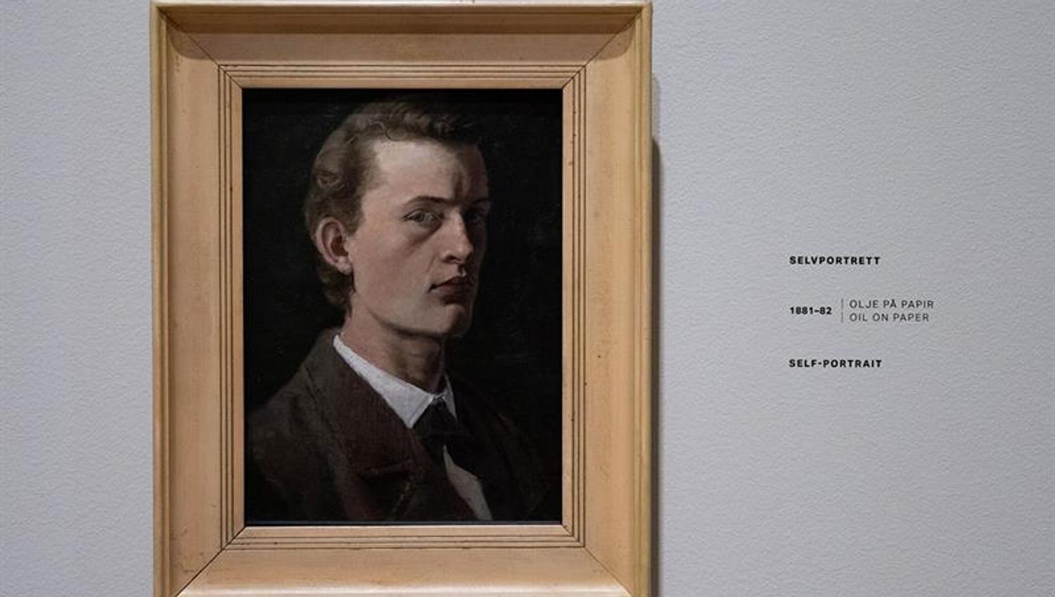 Selvportrett av Edvard Munch