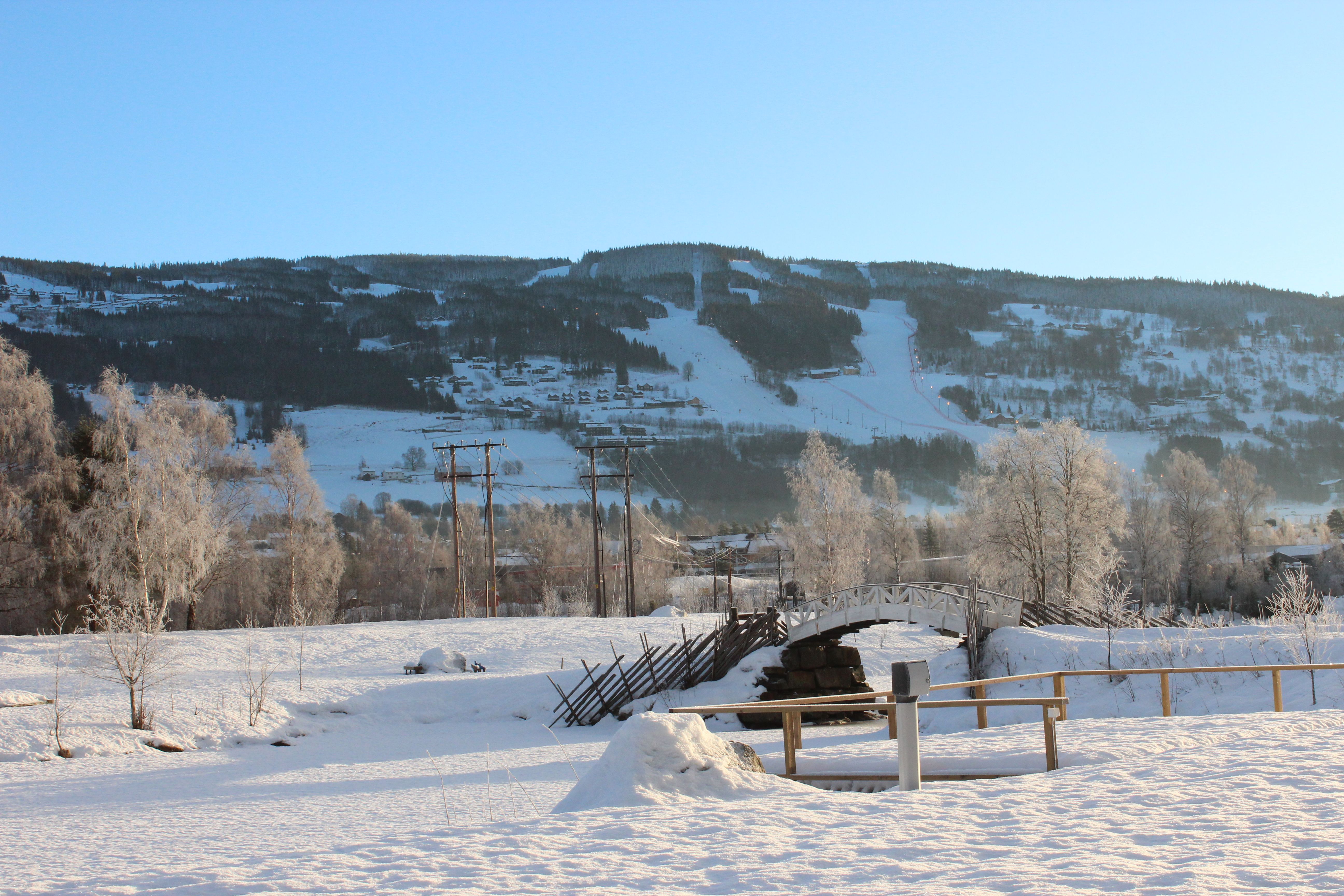 Hafjell i bakgrunnen