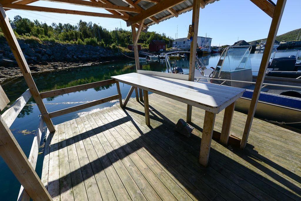 Spiseområdet på brygge