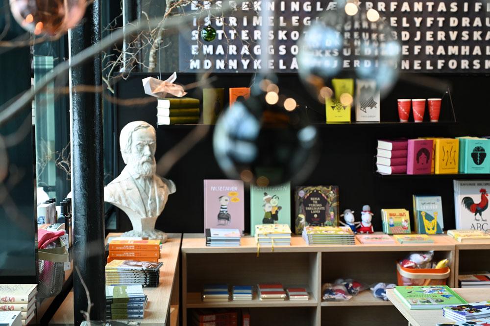 forskjellige bøker på Vinjesenteret