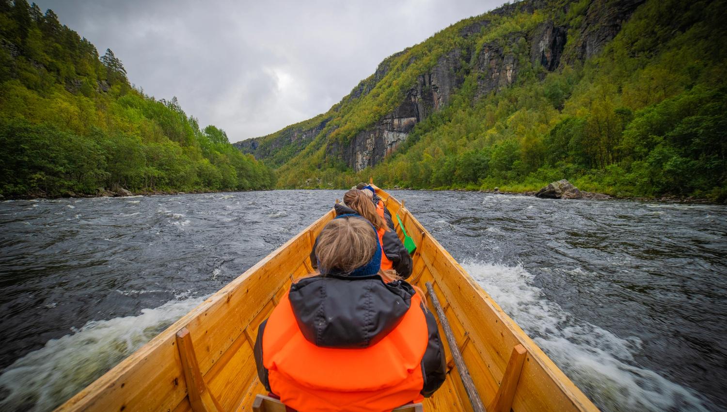 Experience the thrill of river exploration from the comfort of a traditional wooden boat. Surrounded by the stunning greenery of hills and the rushing waters, this adventure invites you to connect with nature while enjoying the beauty of the landscape.