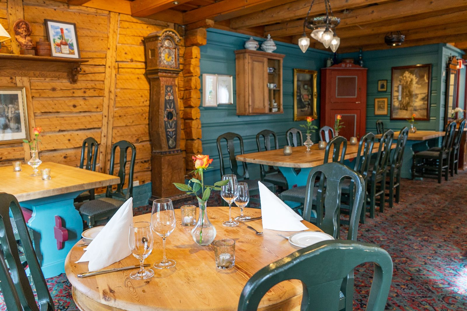 Restaurantlokalene til Kumlegaarden.