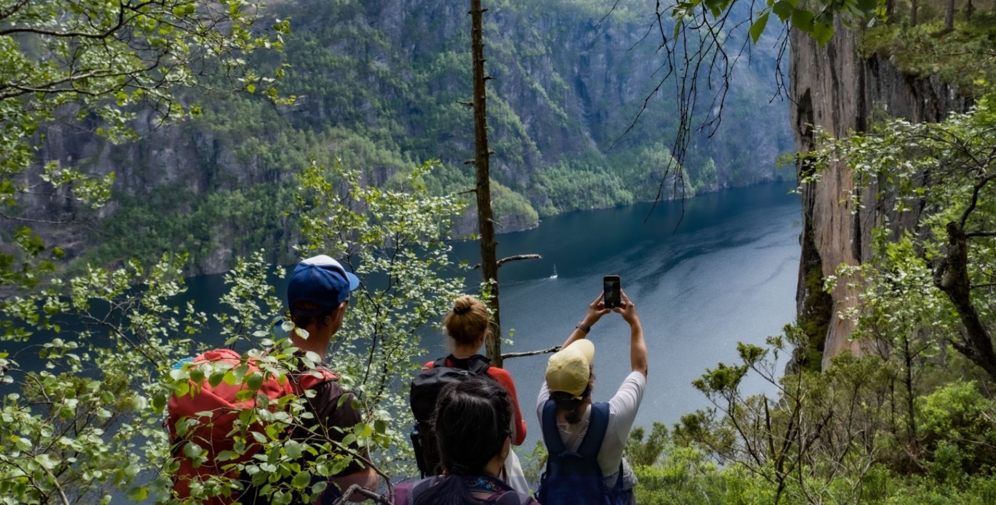 Fjord cruise & guided mountain hike to "Slottet"