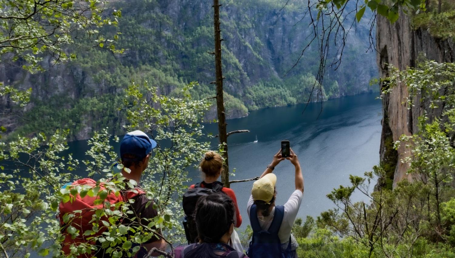 Fjord cruise & guided mountain hike to "Slottet"
