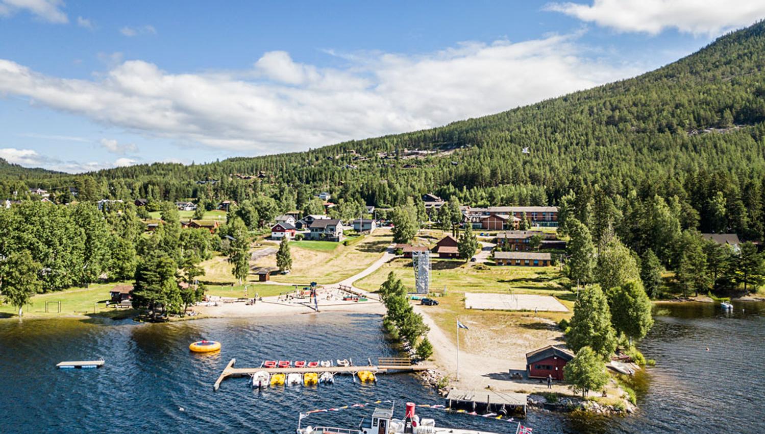 oversiktsbilde av Straand Sommerland i Vrådal