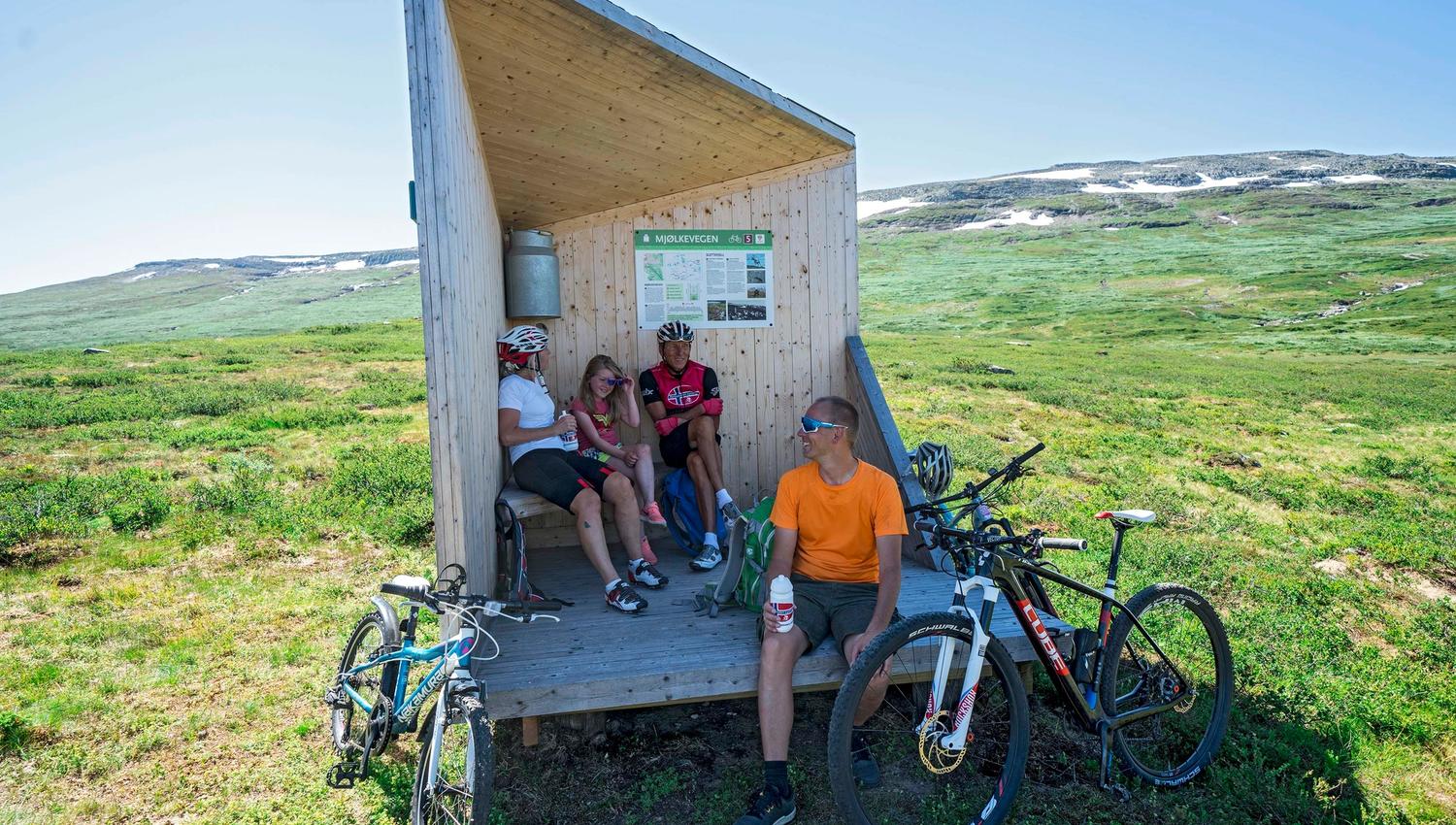 Mjølkevegen via Slettefjellet_mjølkerampe
