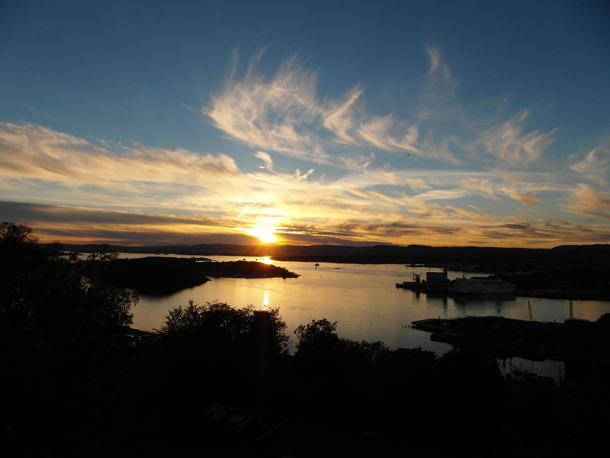 sunset view from Ekeberg