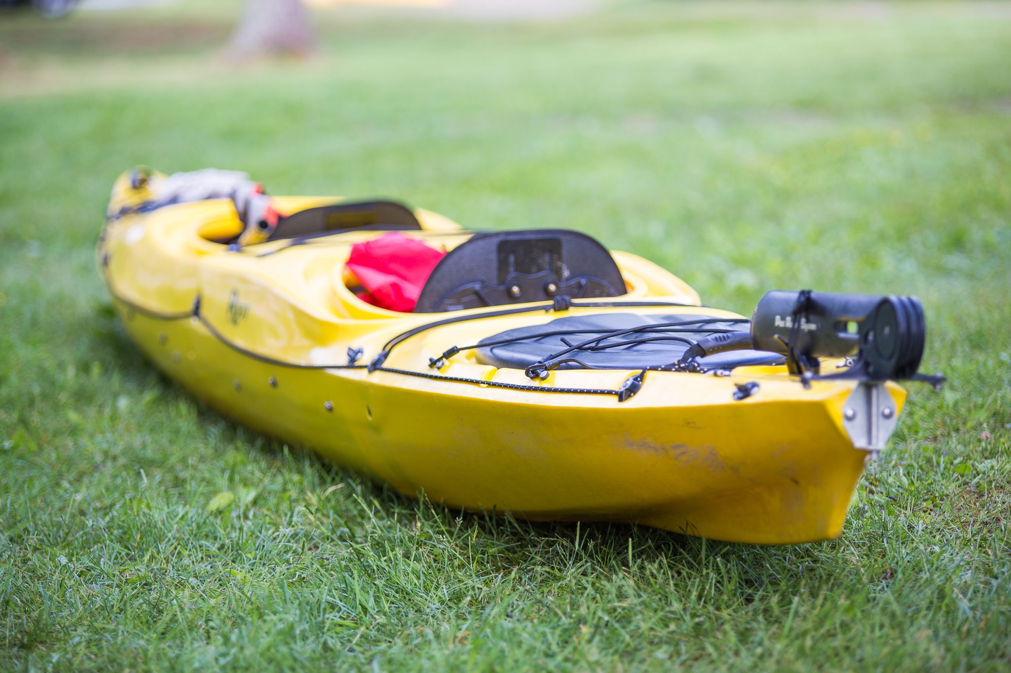 Kajakk på gress