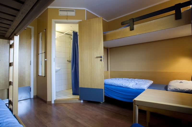 dormitory and bathroom