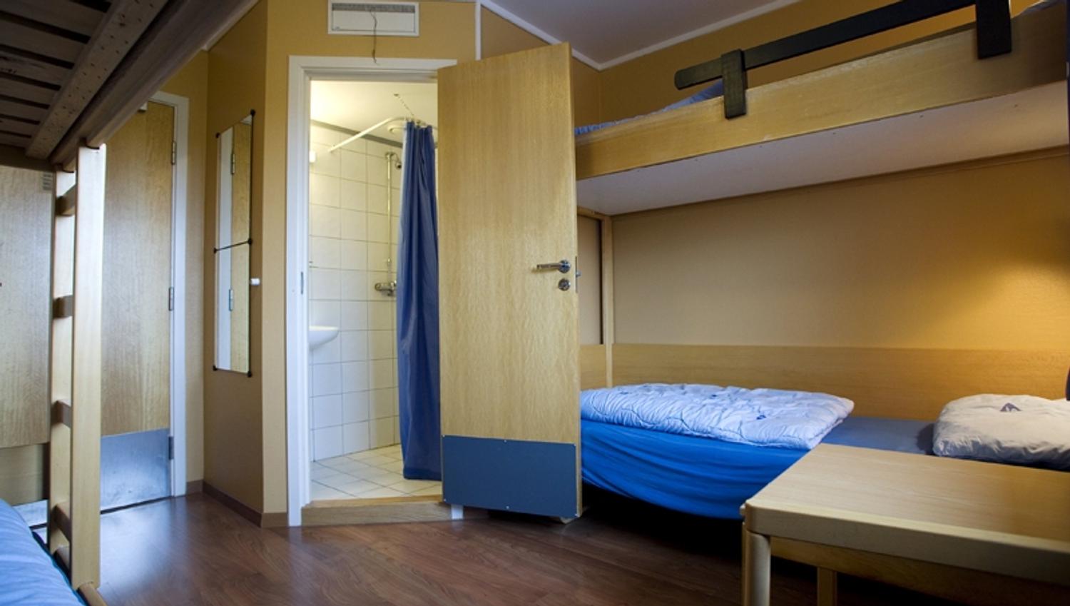 dormitory and bathroom
