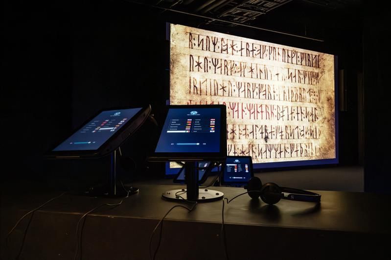 Interactive rune exhibition