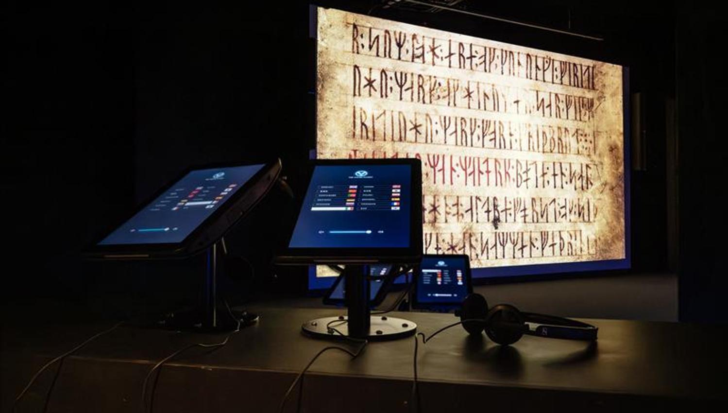 Interactive rune exhibition