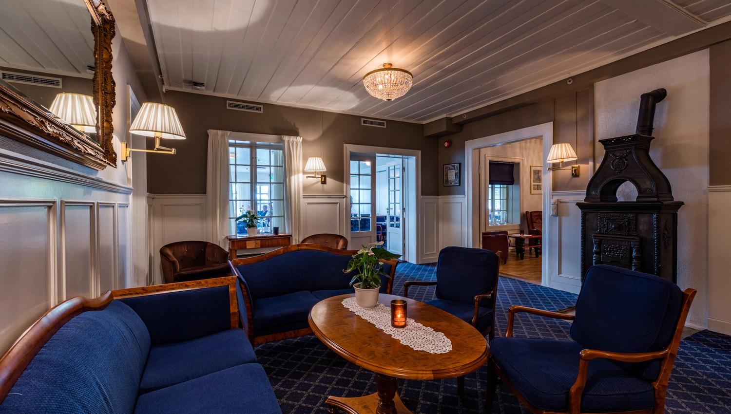 Inderøy Jegtvolden Fjordhotell Foto Sven-Erik Knoff innvendig stue