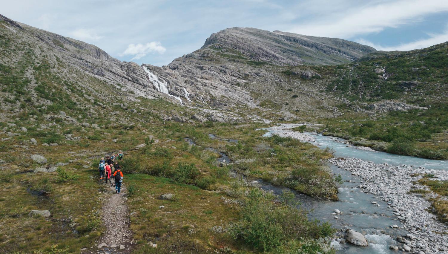 Brevandring på Haugabreen med Breogfjell