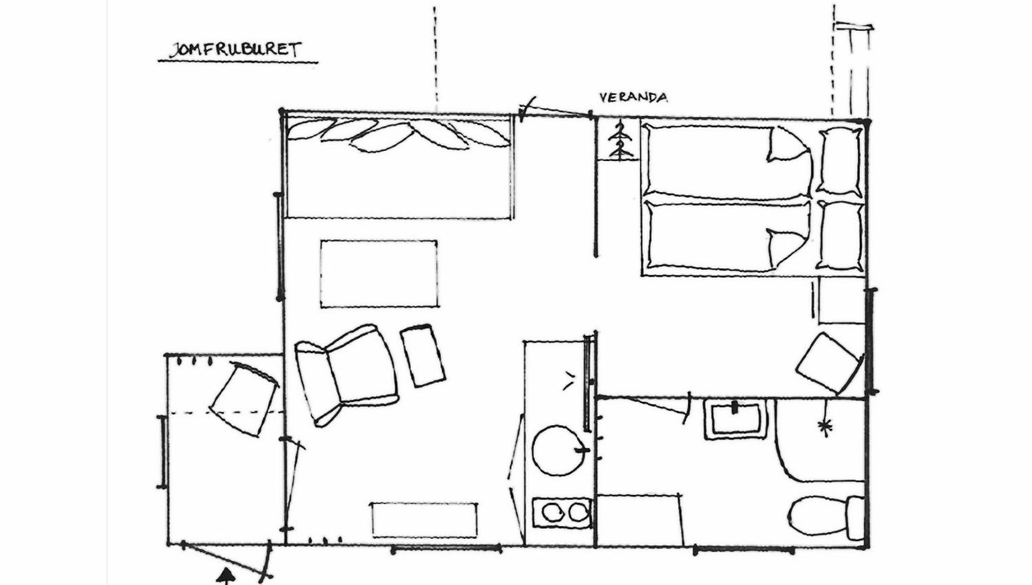 Plan Jomfruburet, Hytte Sanner Hotell