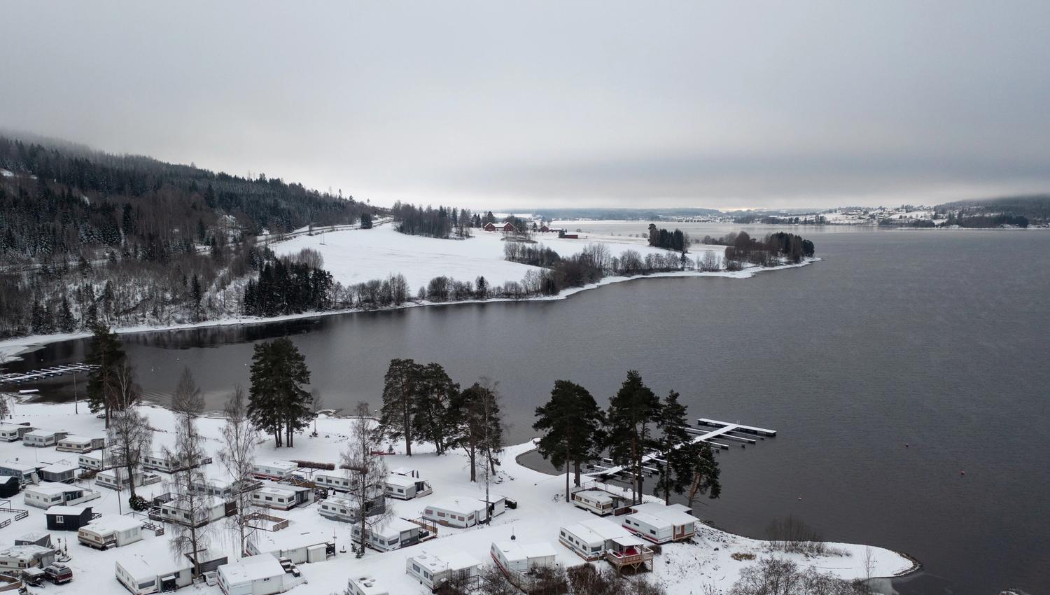 Vinter på Sløvika Camping - helårsåpent