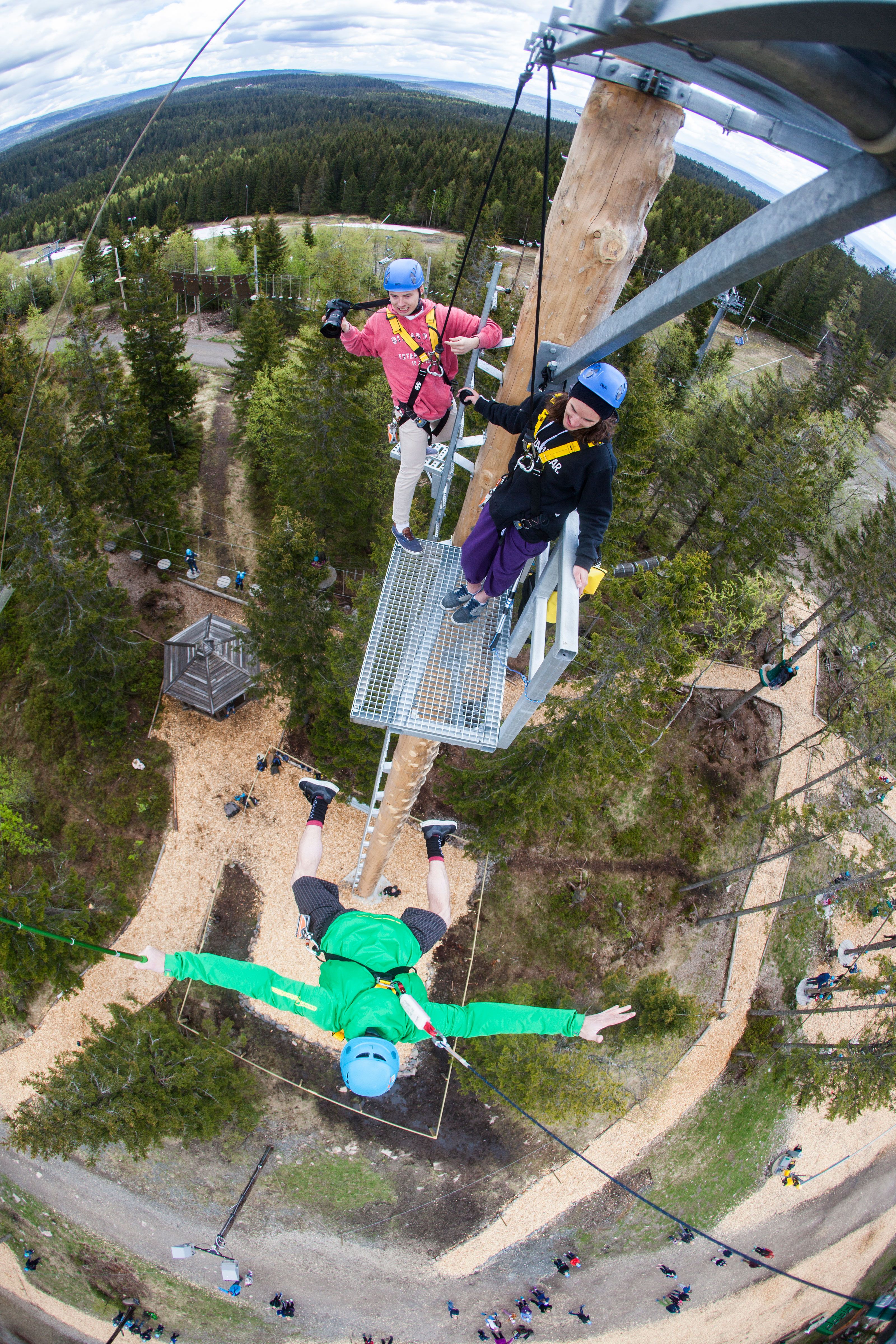 Tigerspranget jump. For daredevils. Skimore Oslo summerpark