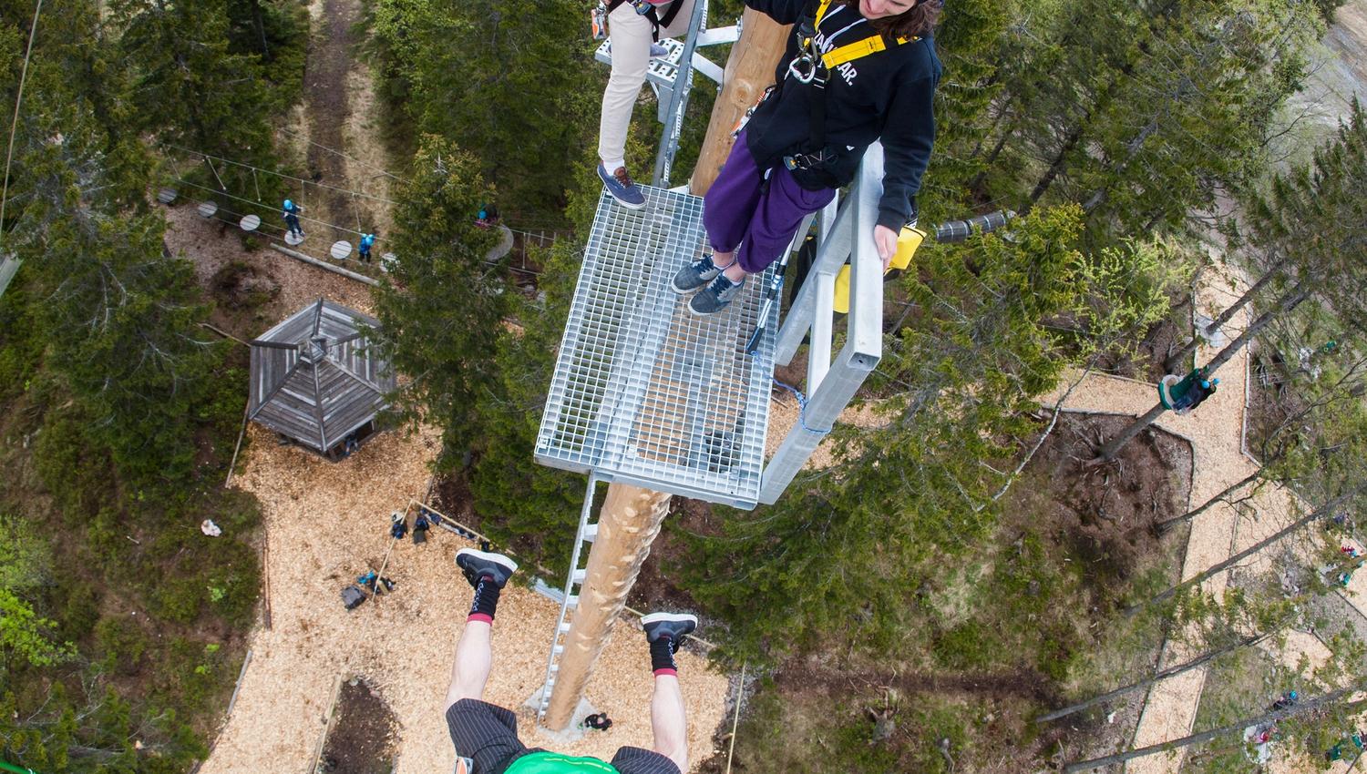 Tigerspranget jump. For daredevils. Skimore Oslo summerpark