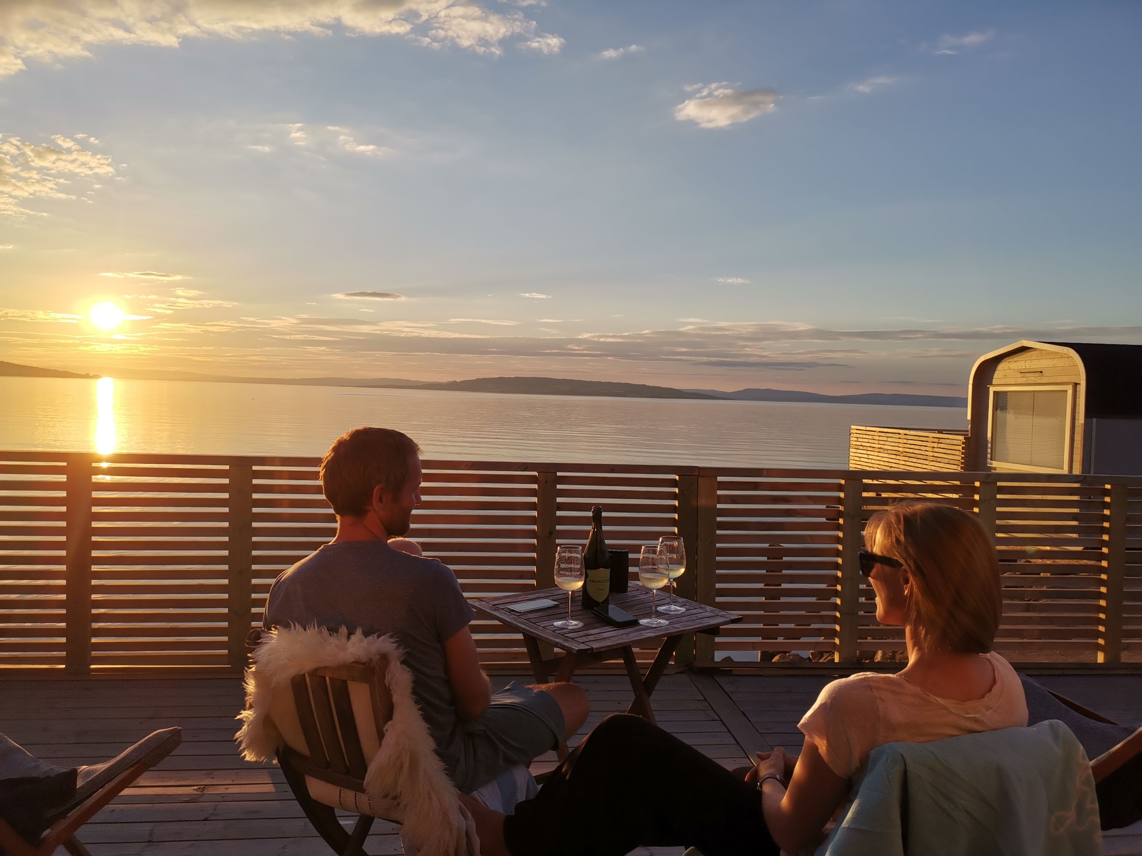 Panorama hytter ved Mjøsa på Evjua