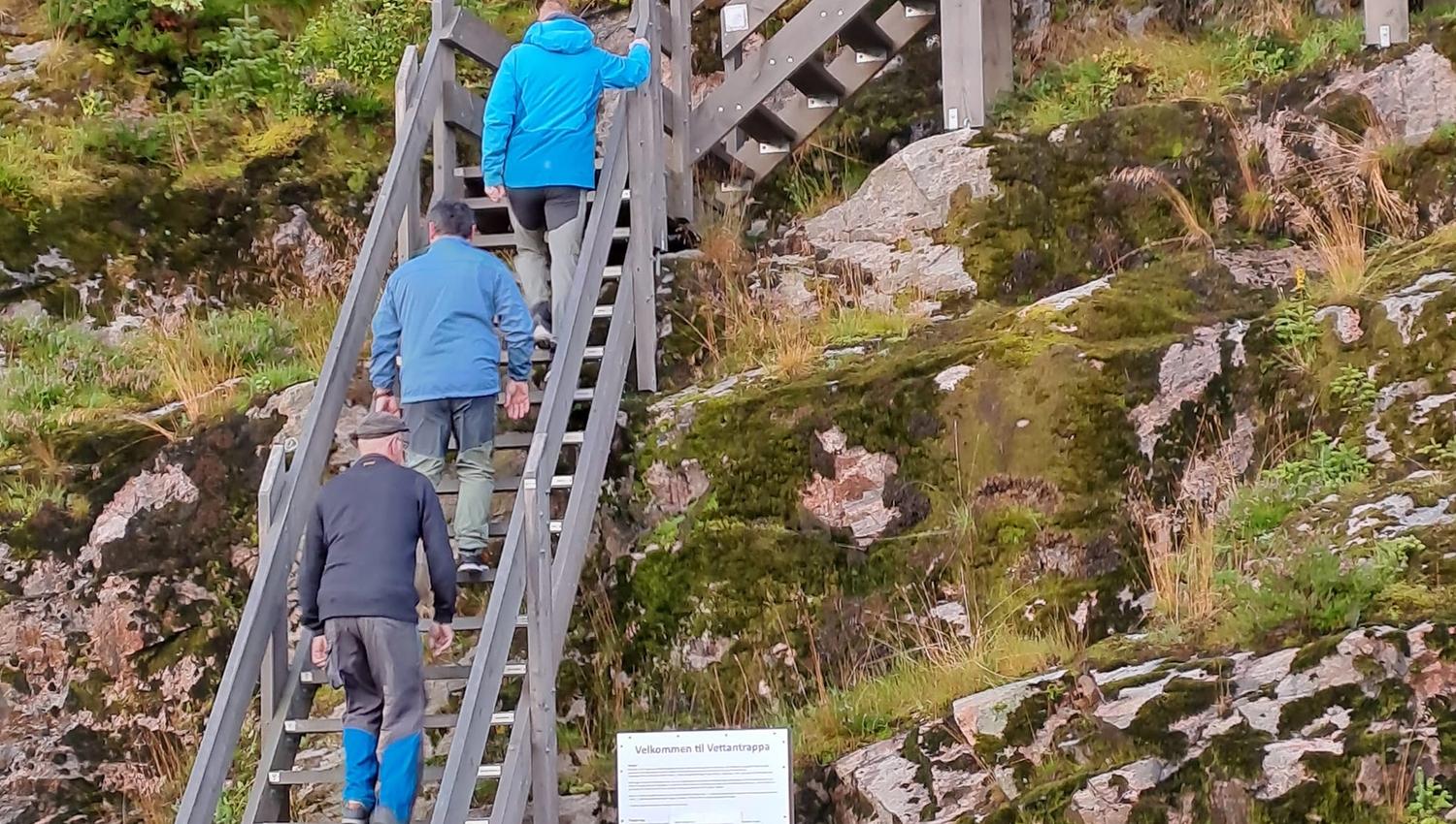 Starten på Vettantrappa Bessaker
