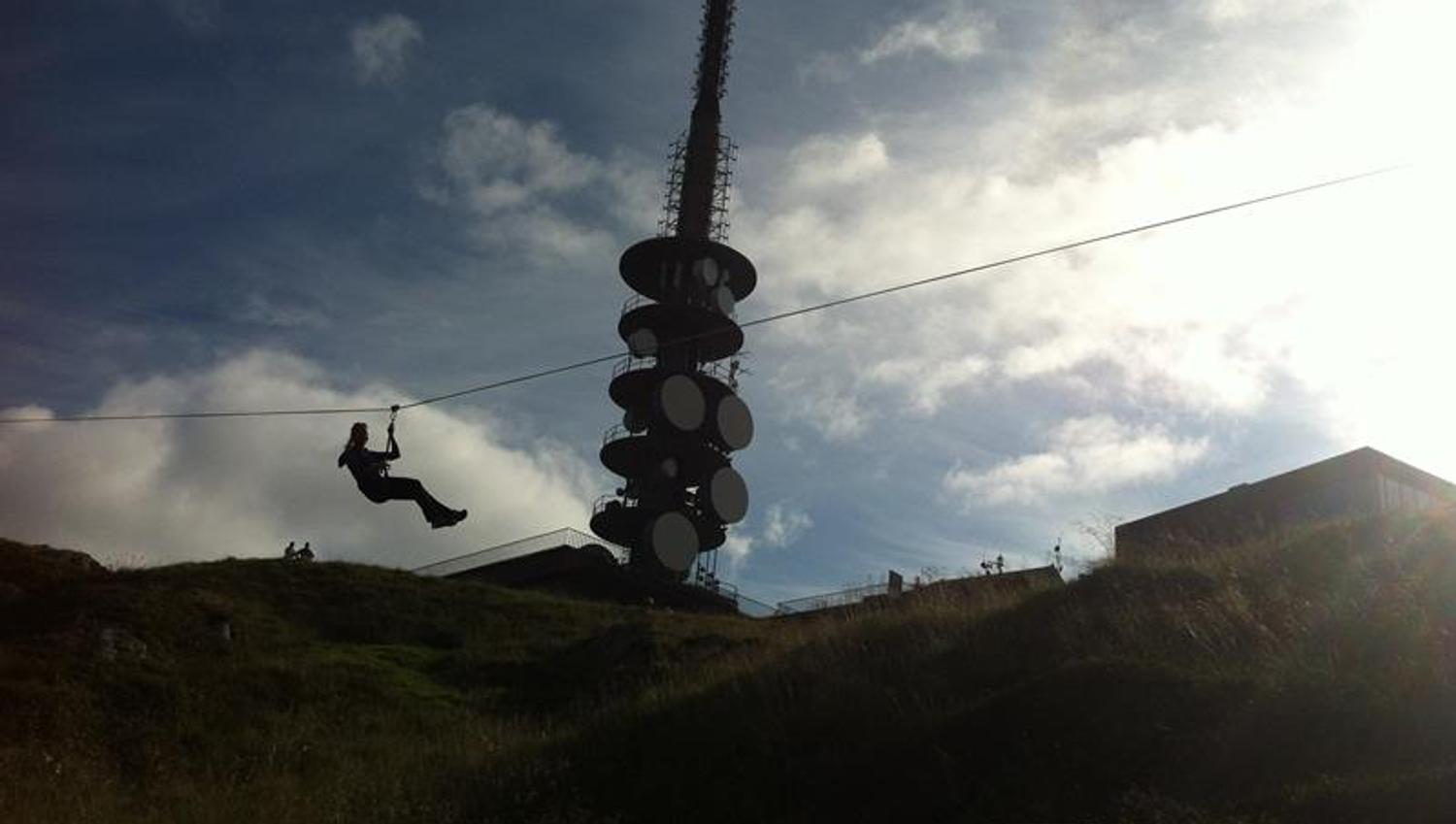 Zipline on Mount Ulriken