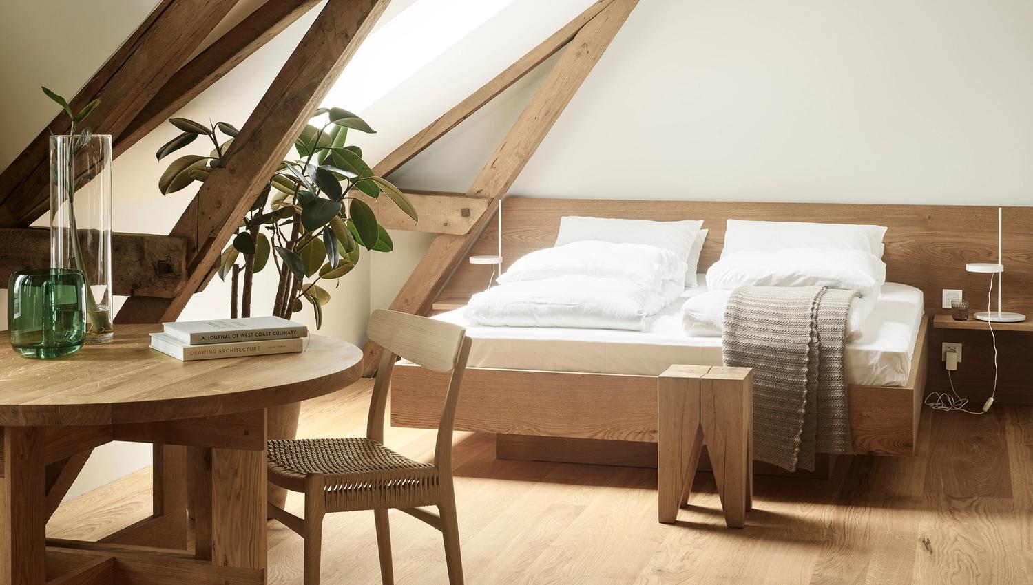 Soveplassen på rommet hos Hotel 1904