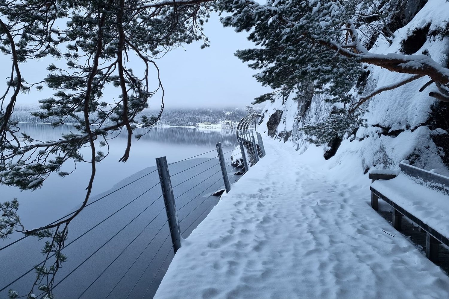 Winter and snow in Hamaren.