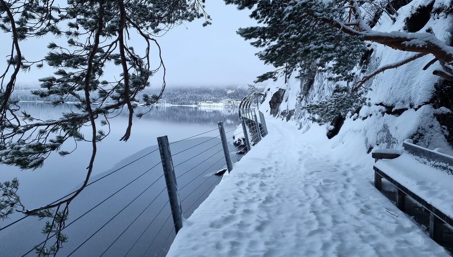 Winter and snow in Hamaren.