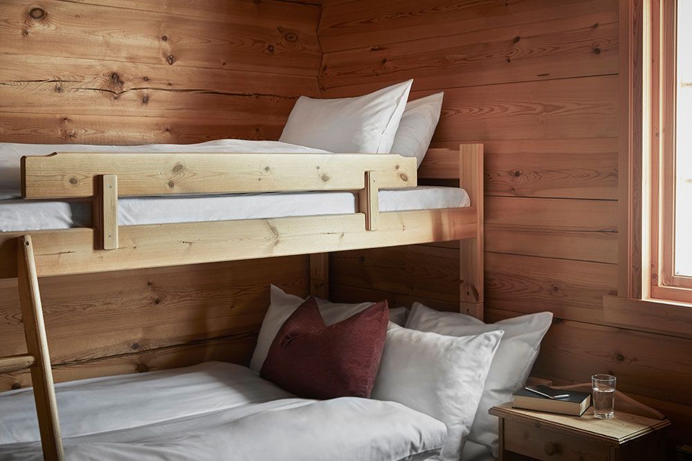 køyeseng på hytte til Gaustablikk Fjellresort