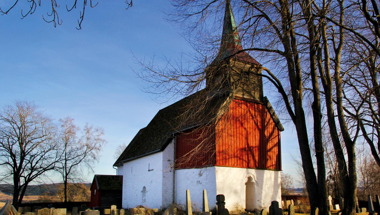Hustad Church - medieval church along the Golden Road in Inderøy