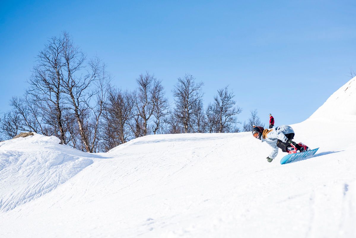 Snowboard i Skarslia Ski- og Akesenter