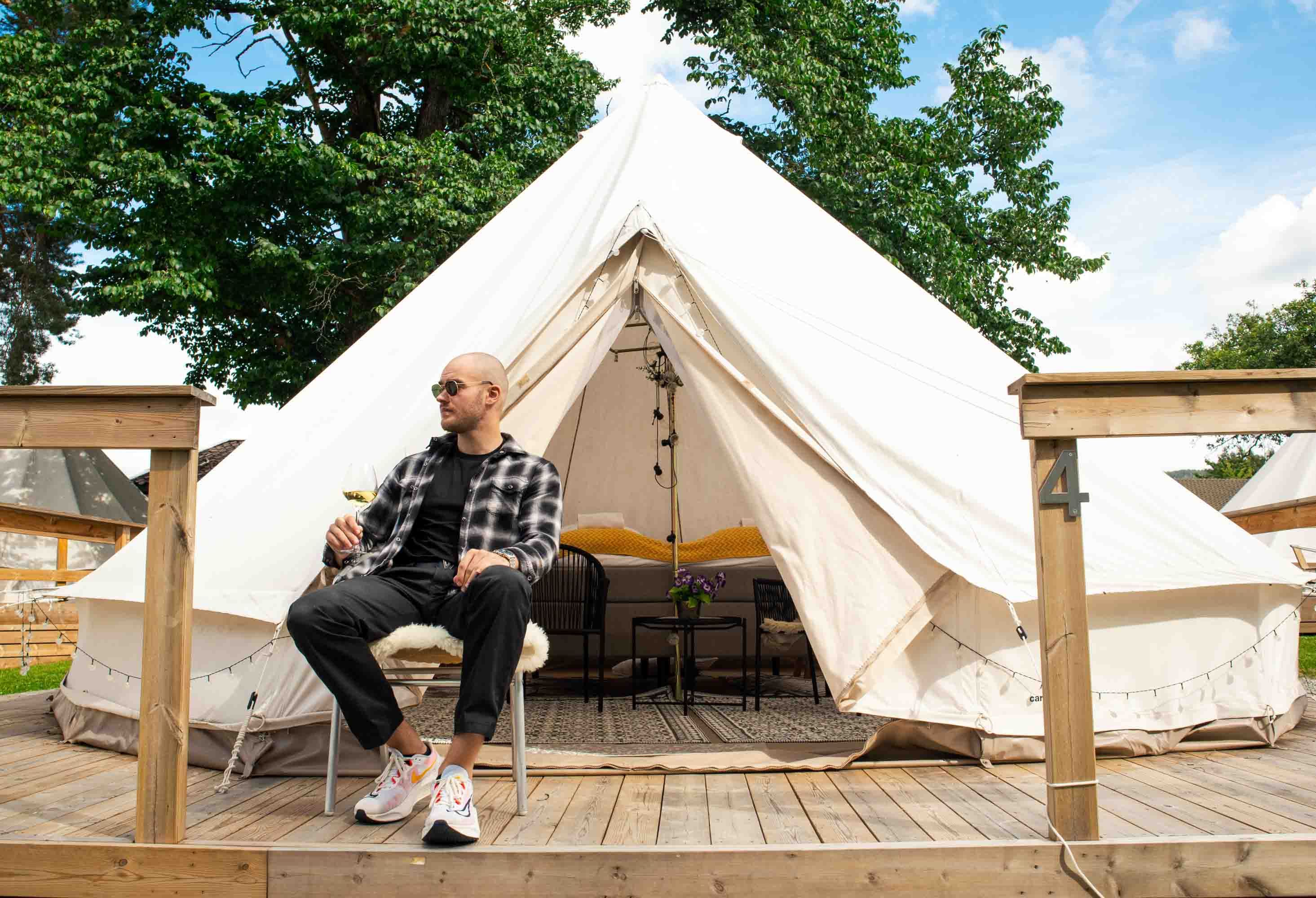 Glamping på Thorbjørnrud Hotel - Senk skuldrene og nyt dagen