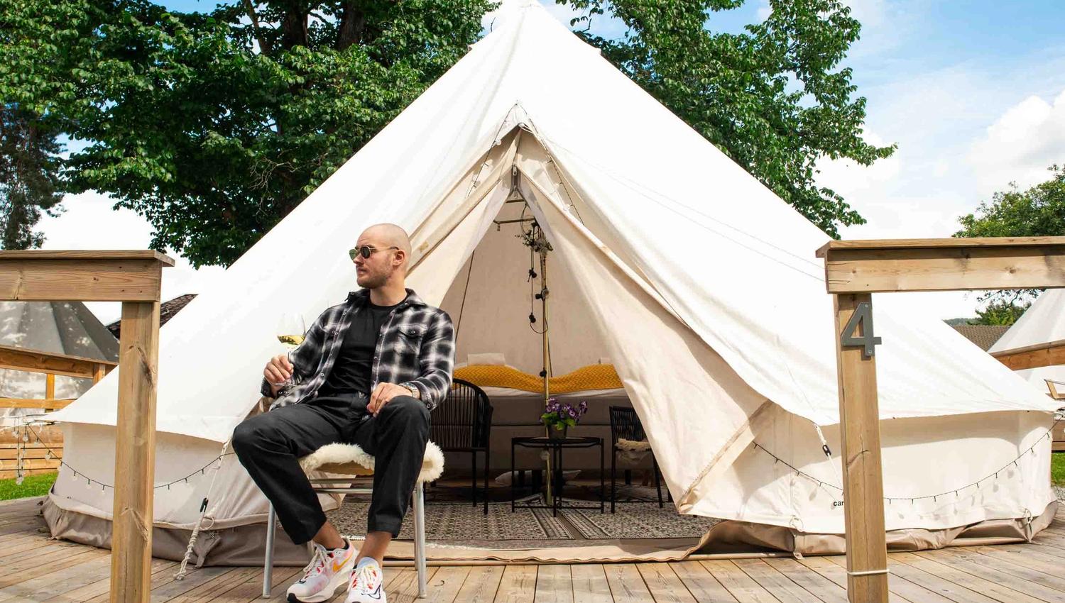 Glamping på Thorbjørnrud Hotel - Senk skuldrene og nyt dagen