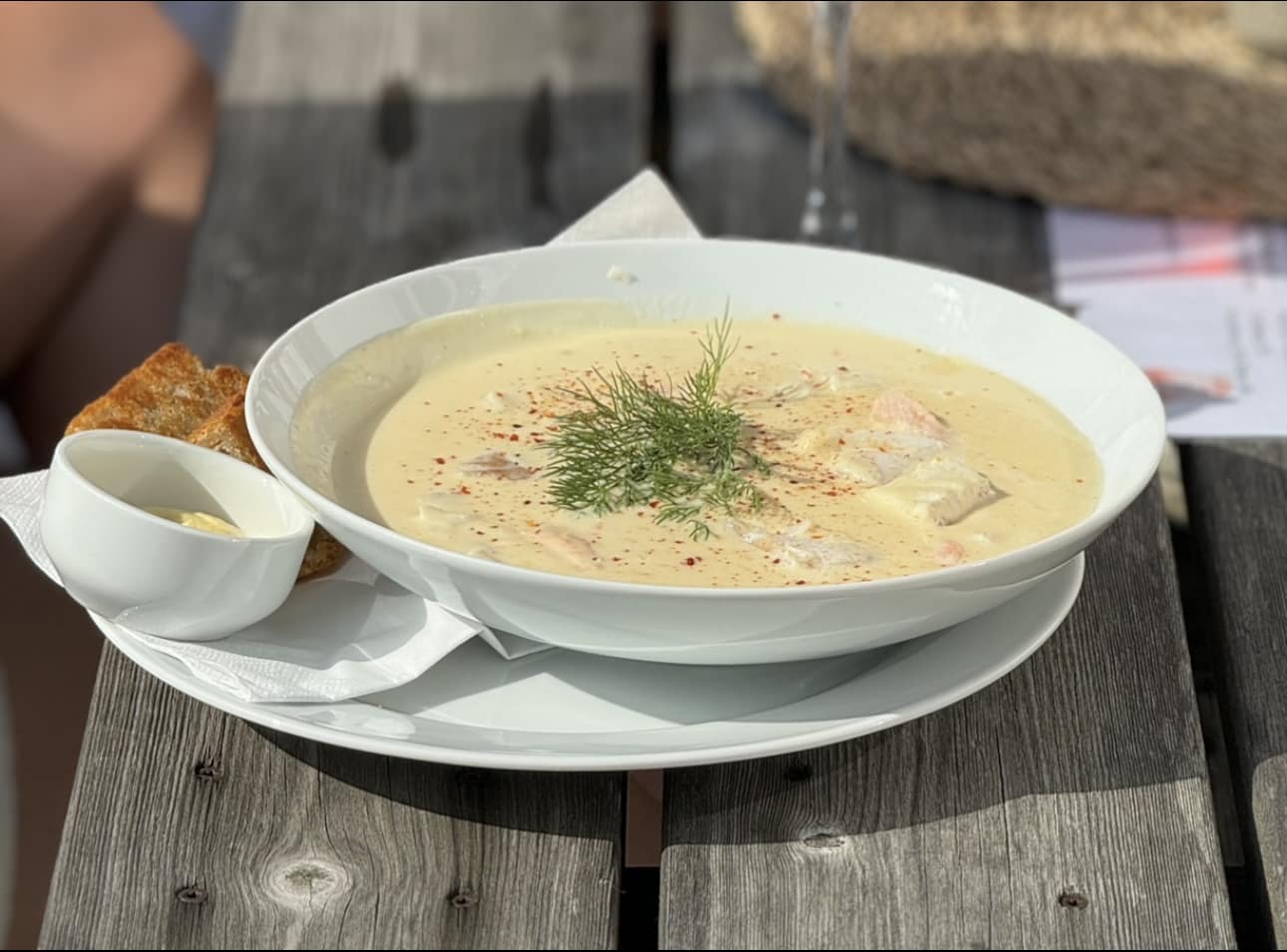 fish soup at Langøya main farm