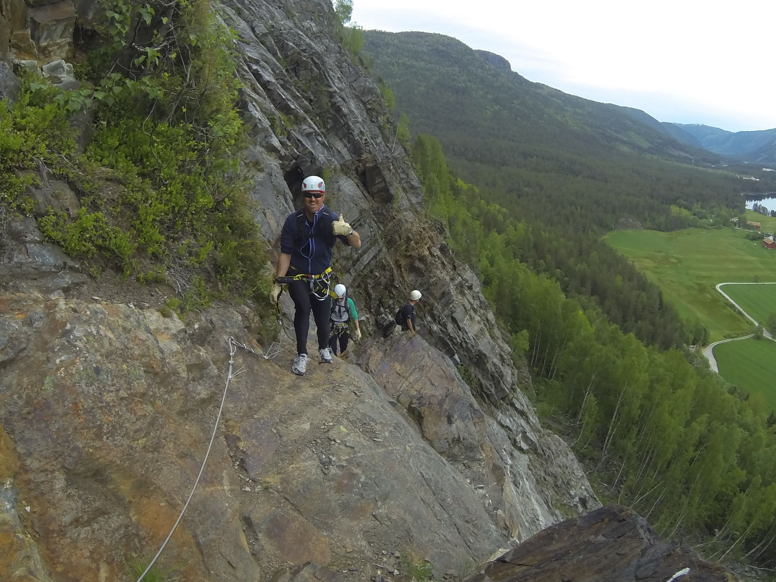Via ferrata Straumsfjellet, Valle